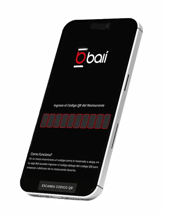 celular codigo aplicacion bali